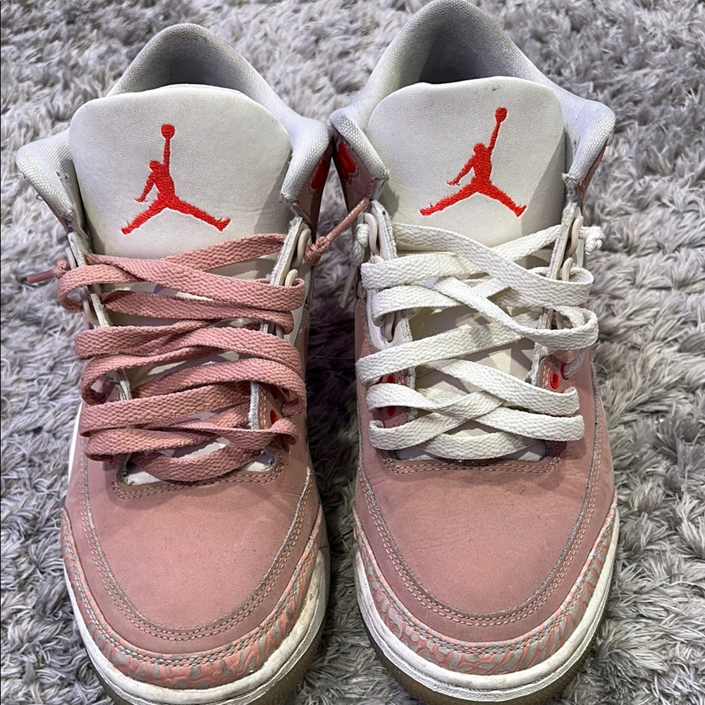 Adults Jordan Sneakers - Pink and White